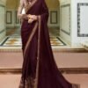 Wine-Color-Silk-Fabric-Designer-Fancy-Wedding-Wear-Saree-With-Work-LavishV560005